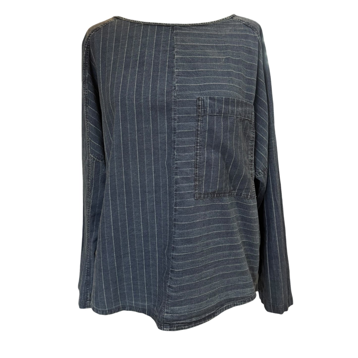 Ischiko Denim Stripe Top - 14