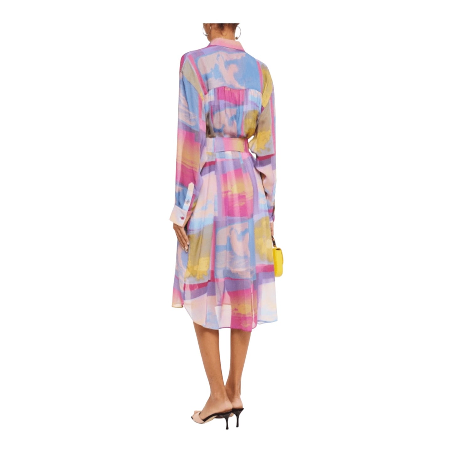 Paul Smith Belted Print Midi Shirt Dress - 14