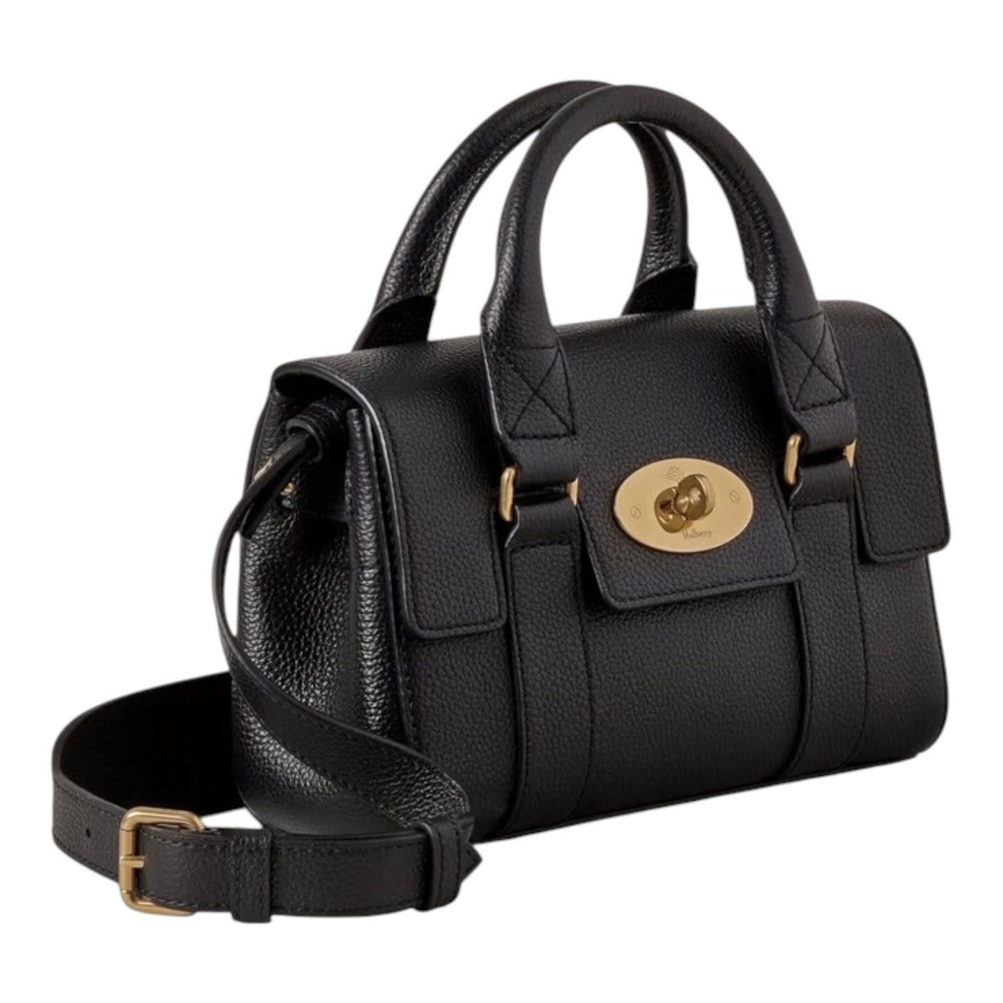 Mulberry Mini Bayswater Black Small Classic Grain