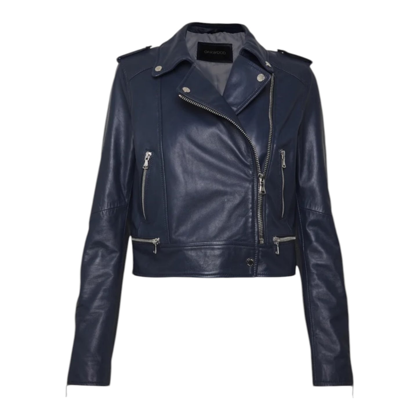 Oakwood Navy Leather Jacket - 10/12