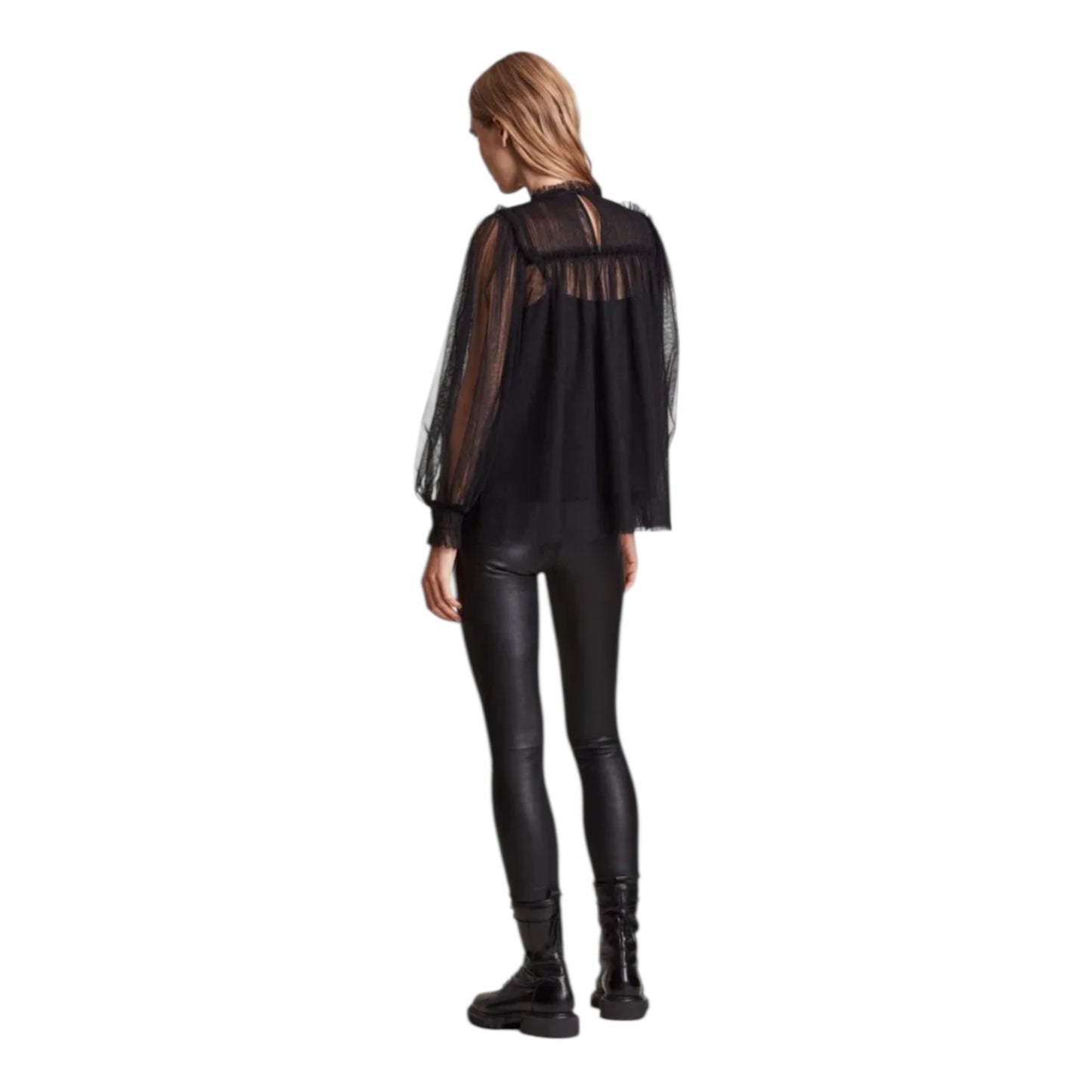All Saints Perri Tulle Top - 12