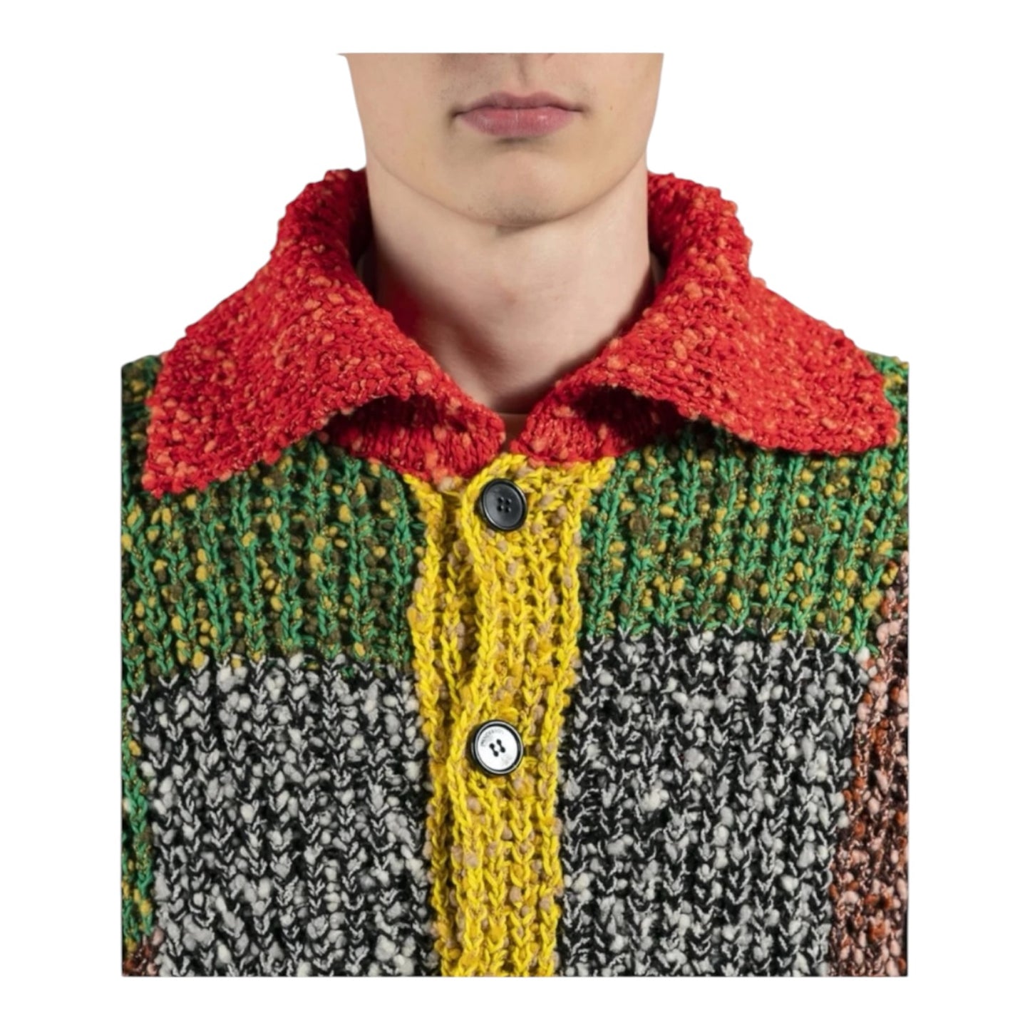 JW ANDERSON Anchor Patchwork Cardigan in Multi
