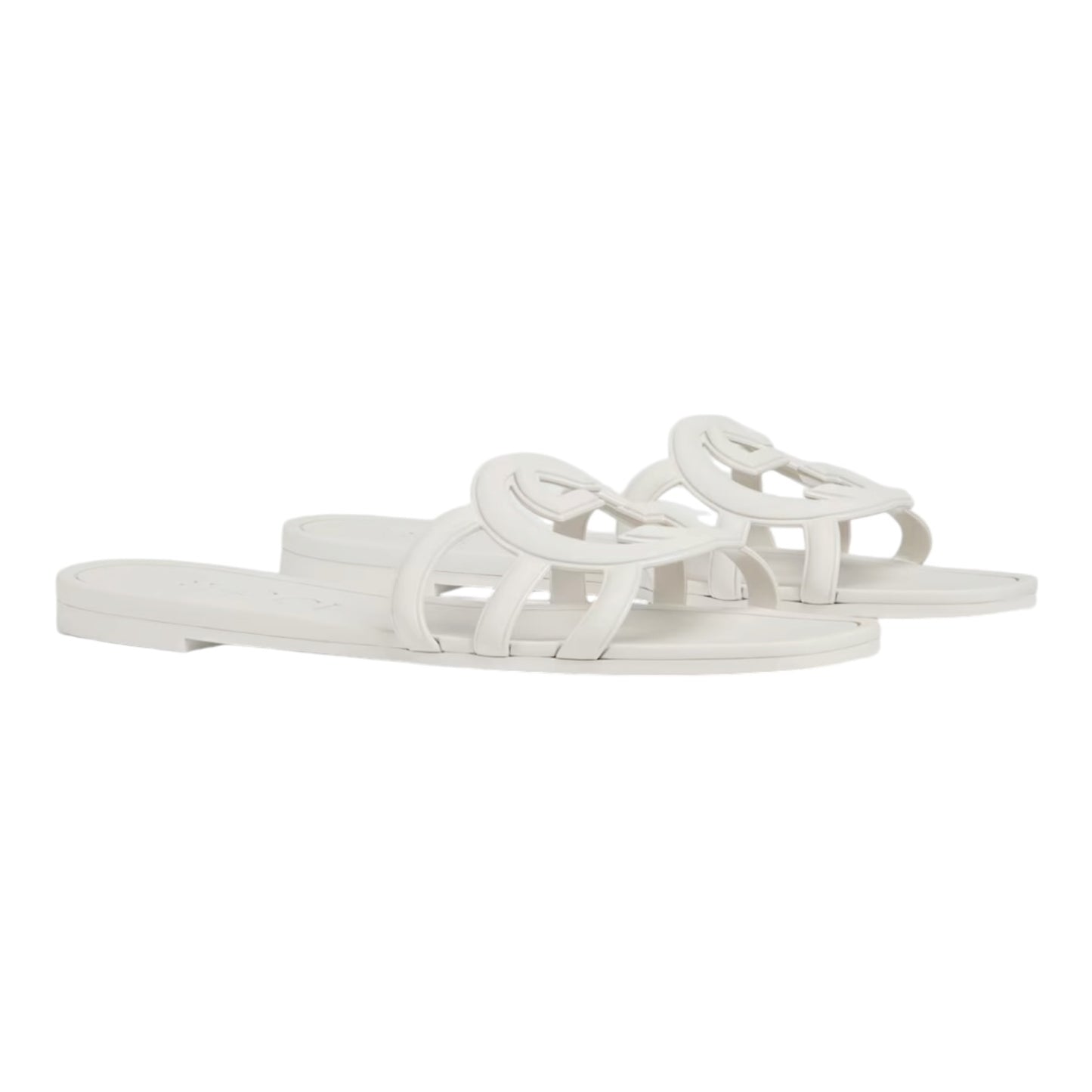 Gucci Interlocking G Light Grey Slides - 39/6