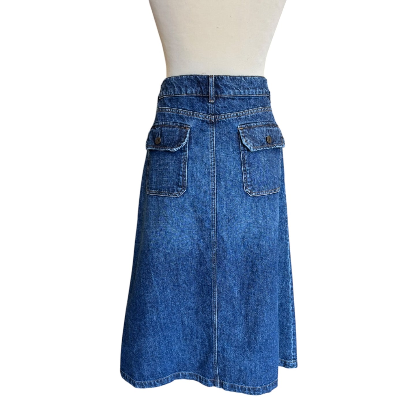 Weekend Max Mara Denim Donare Skirt - 12 - NEW