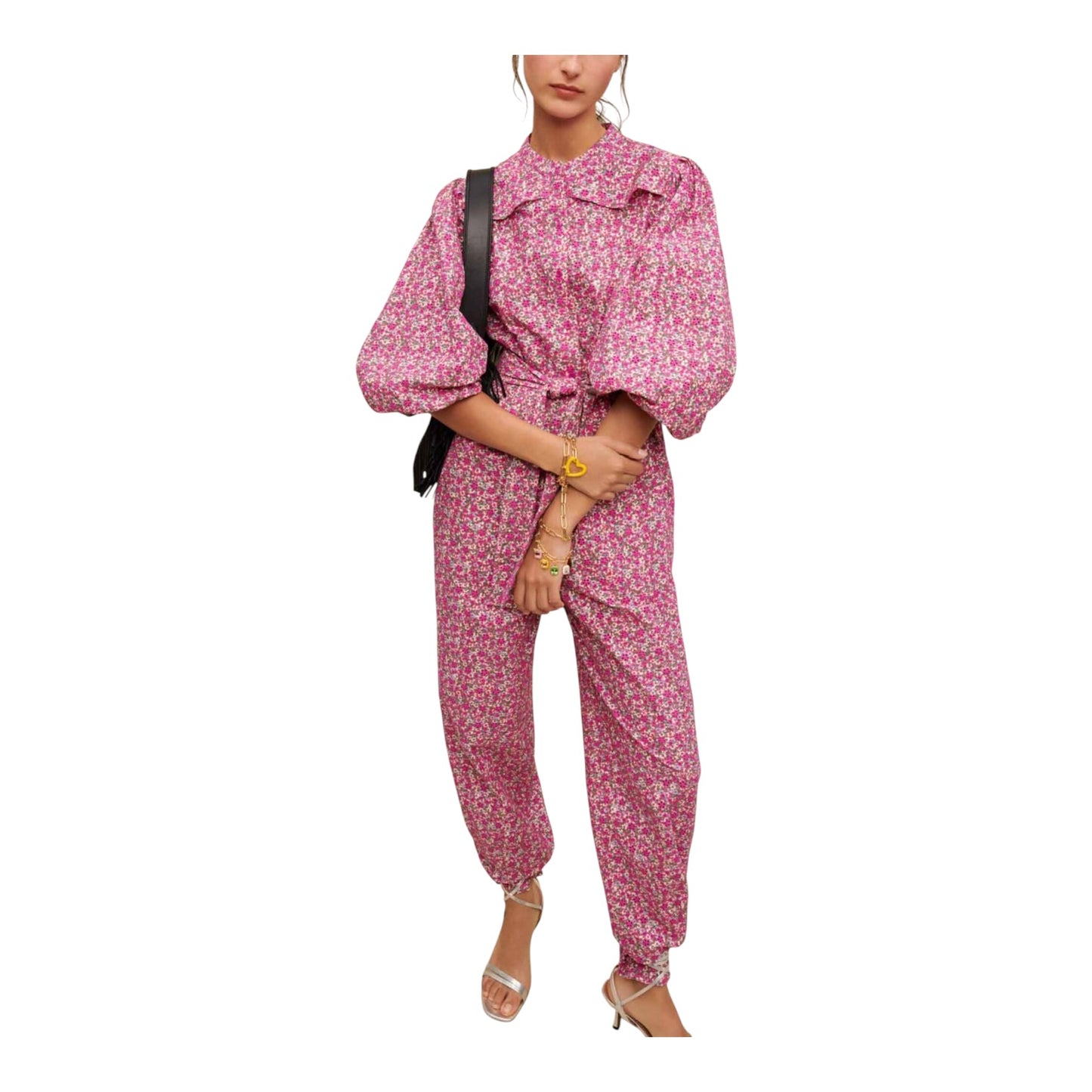 Maje Floral Printed Jumpsuit - 10
