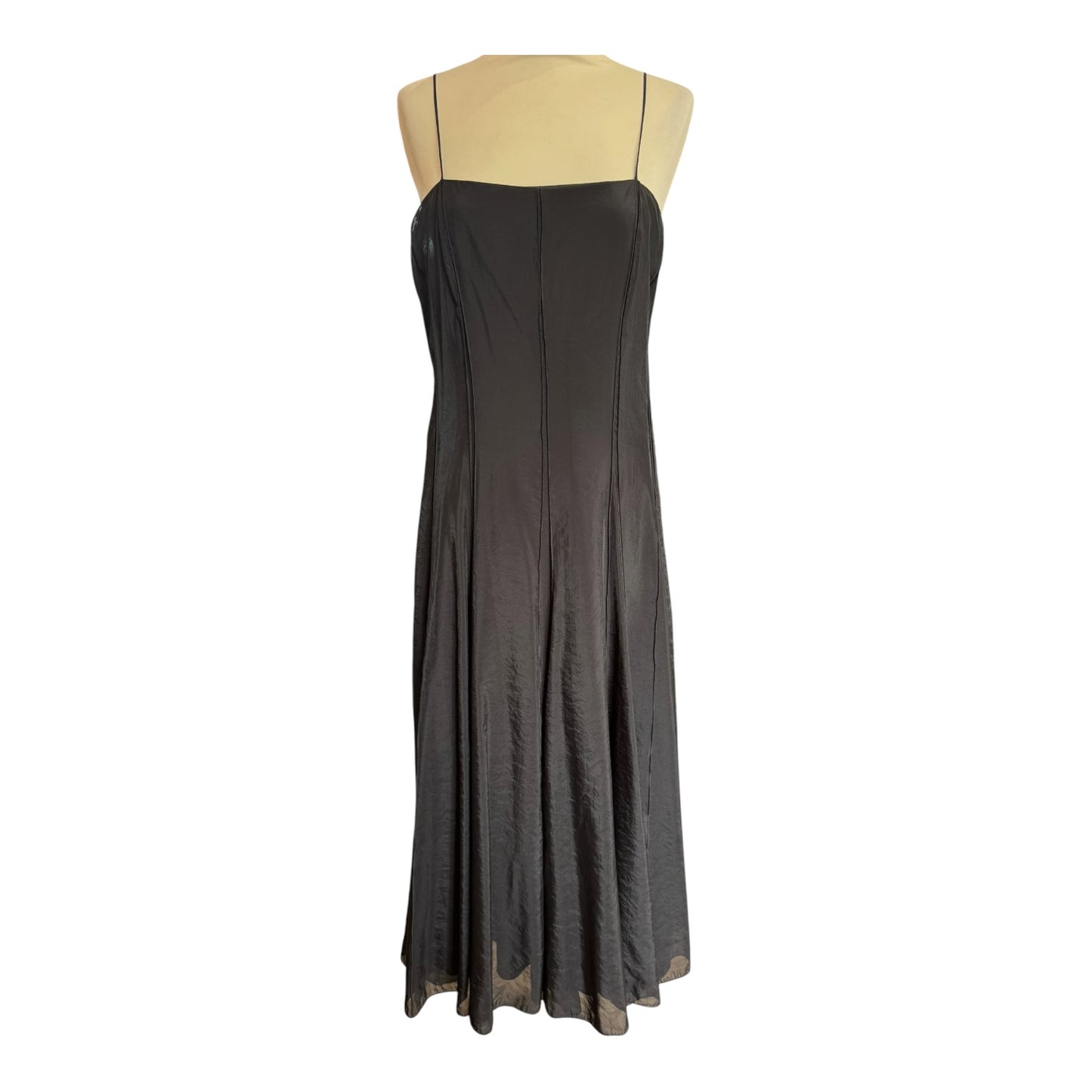 Massimo Dutti Black Midi Dress - 10