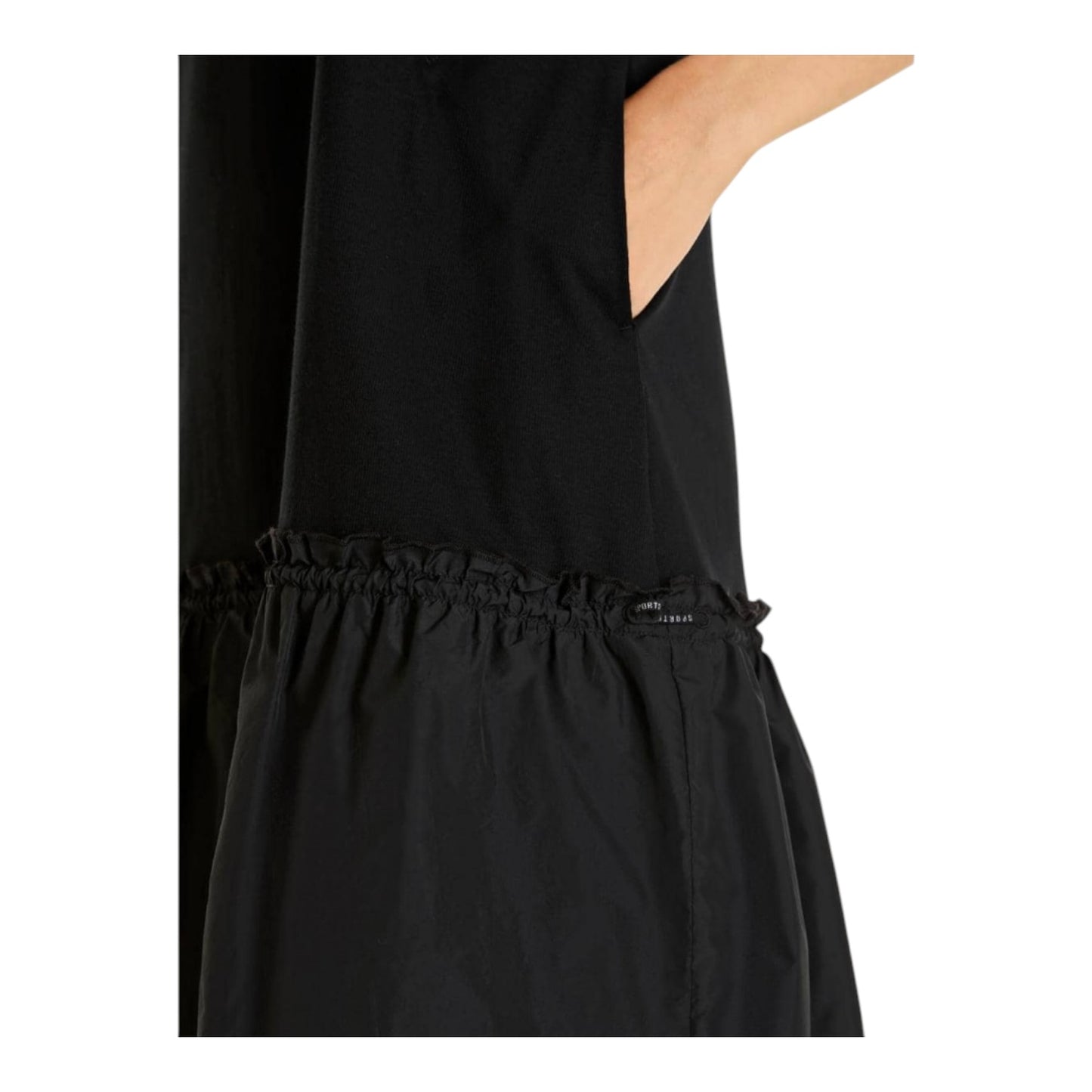 Marc Cain Black Drop Waist Dress - 8