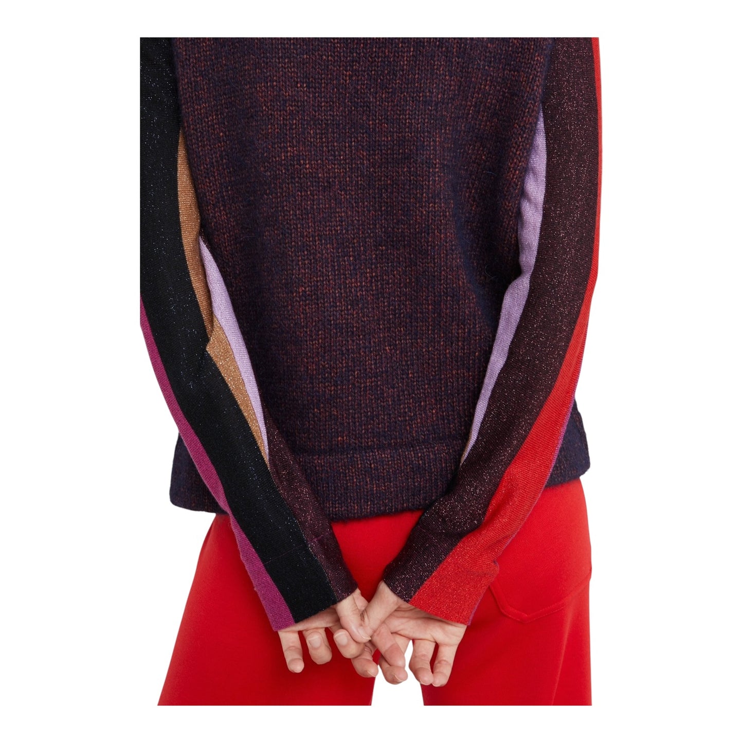 Paul Smith Lurex Sleeve Knit Jumper - 12/14 - NEW