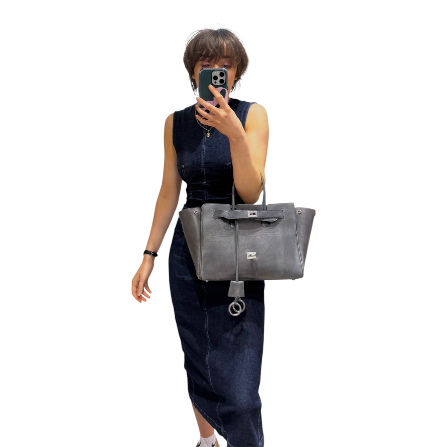 Balenciaga Bel Air Small Bag in Grey