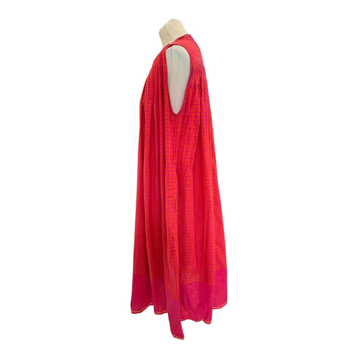 Runaway Bicycle Red and Orange Cotton Dress - 14/16