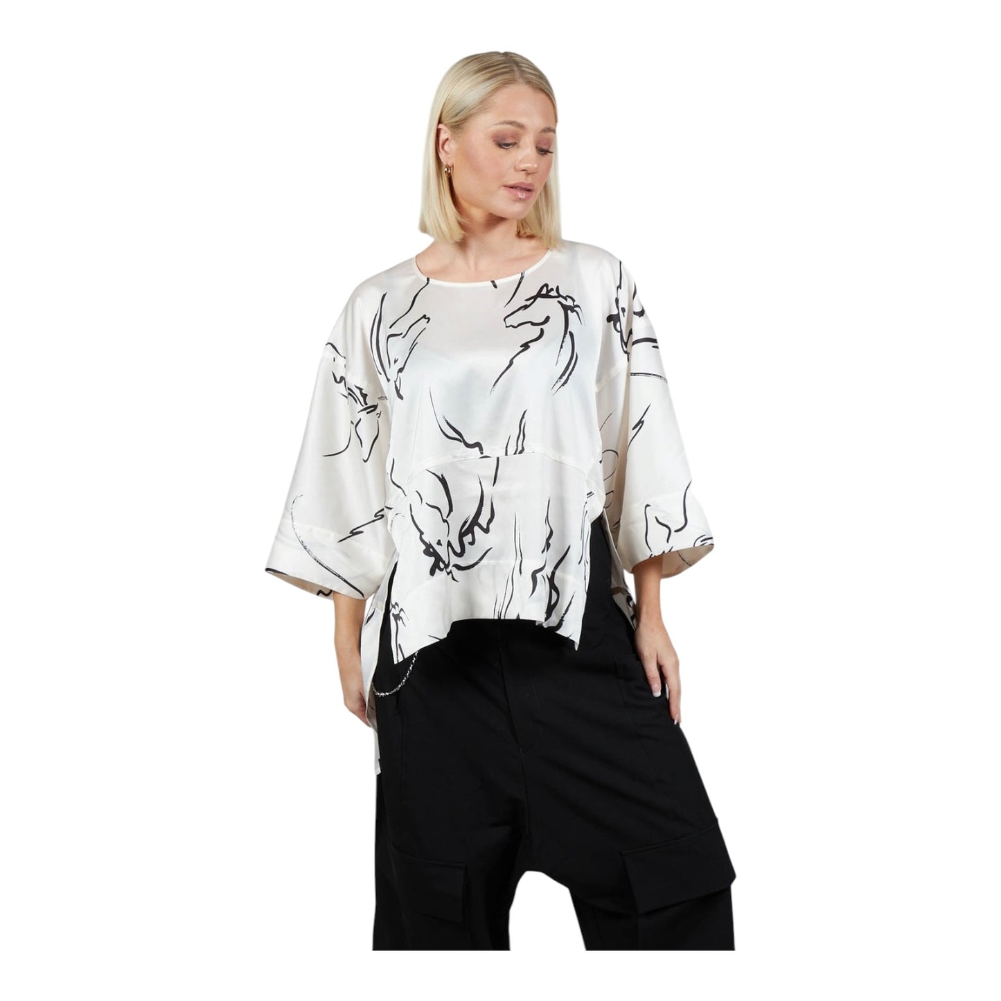 High Innocence Top in White by High - 16