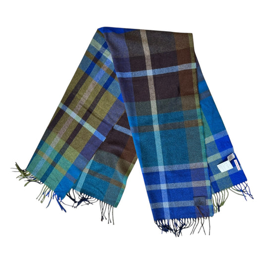 Vivienne Westwood Blue Tartan Scarf