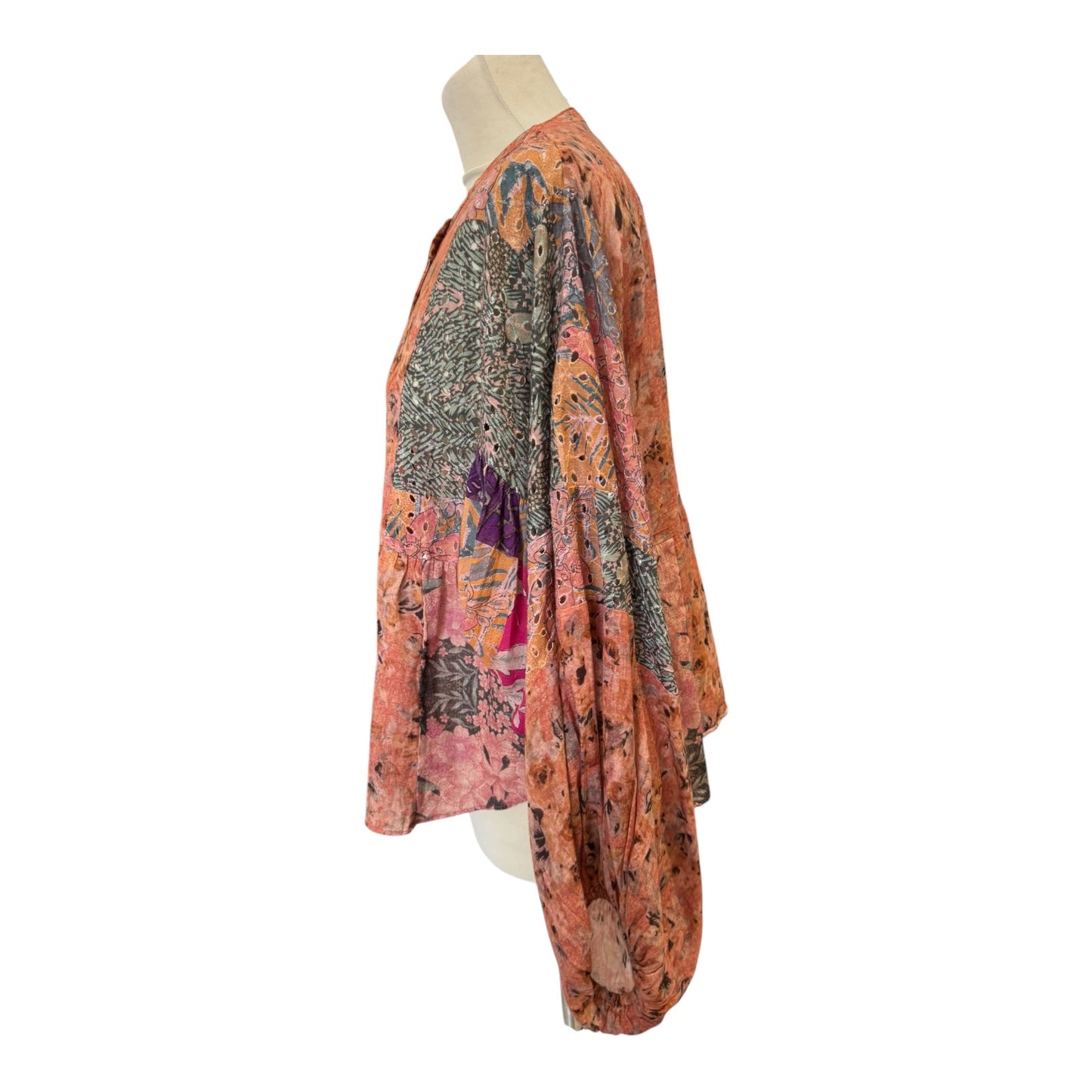 Mes Demoiselles Coral Pattern Blouse - 12