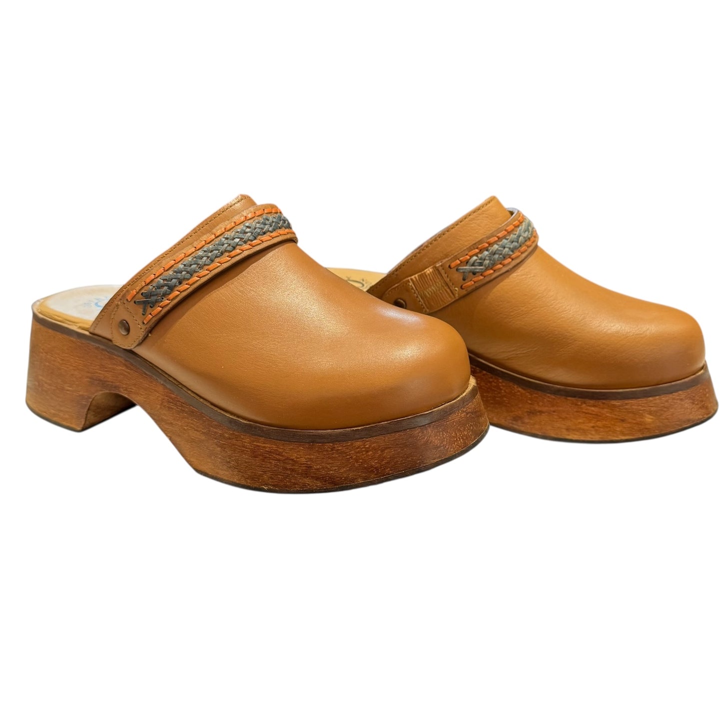 Osprey Brown Leather Clogs - 5