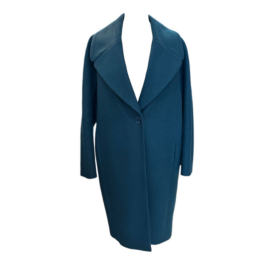 Hobbs Teal Wool Blend Coat - 10