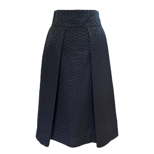 Studio Nicholson Black A Line Jacquard Skirt - 6/8