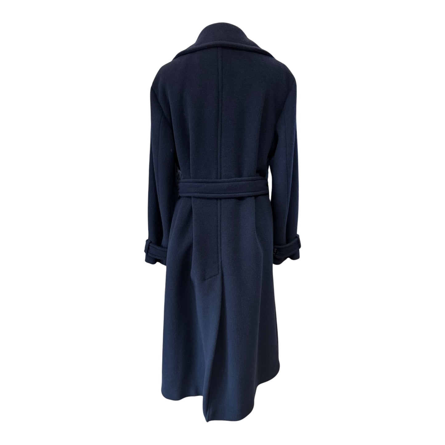 Marella Navy Wool Blend Double Breasted Coat - 10/12/14