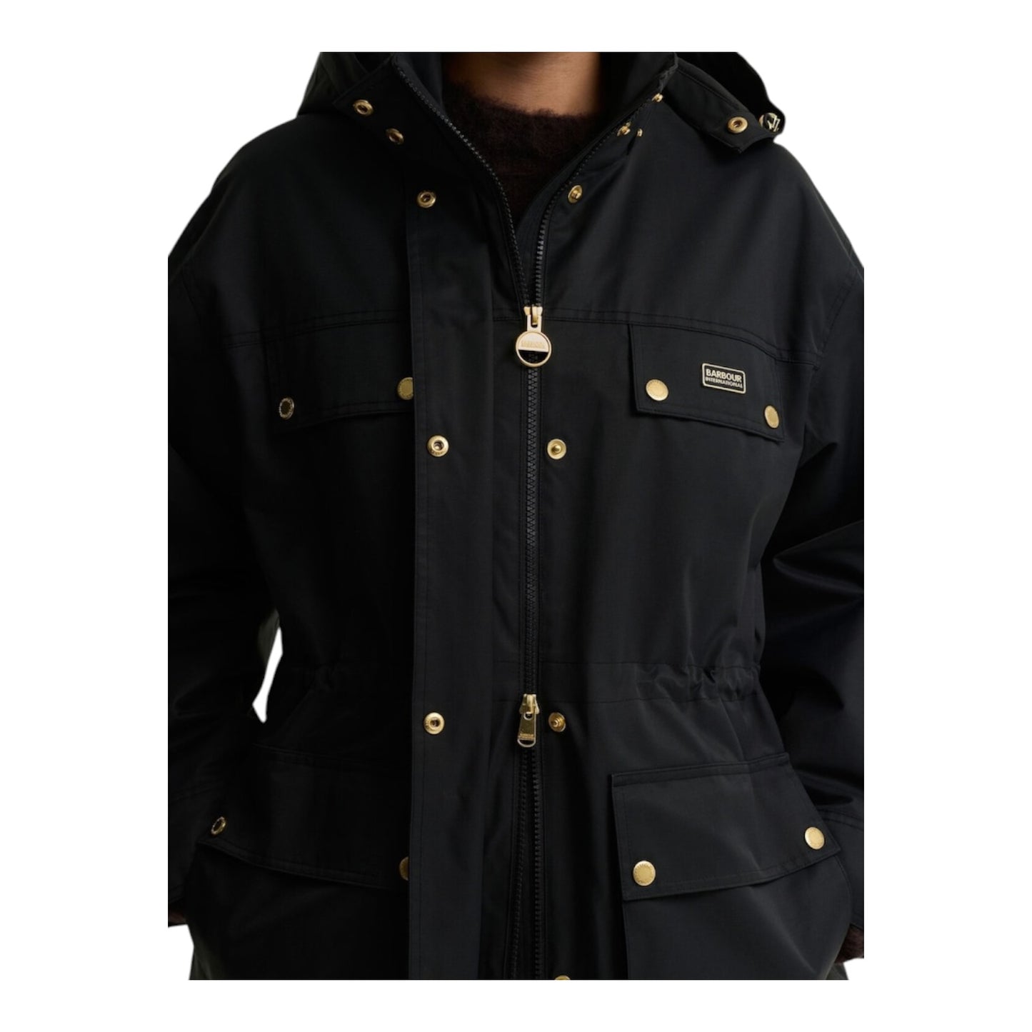 Barbour International Black Molina Showerproof Jacket - 10/12