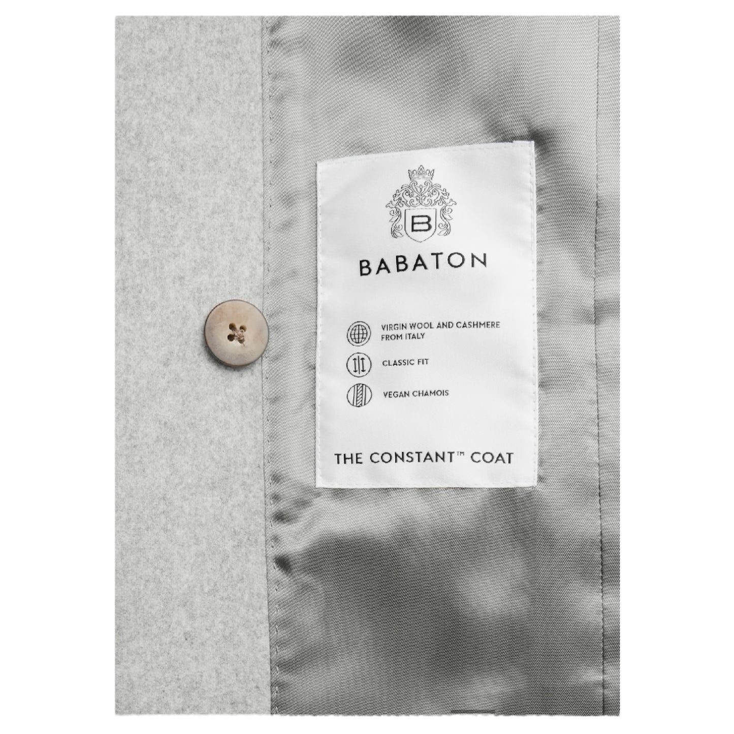 Aritzia Babaton The Constant Virgin Wool and Cashmere Long Coat in Heather Grey - 10/12