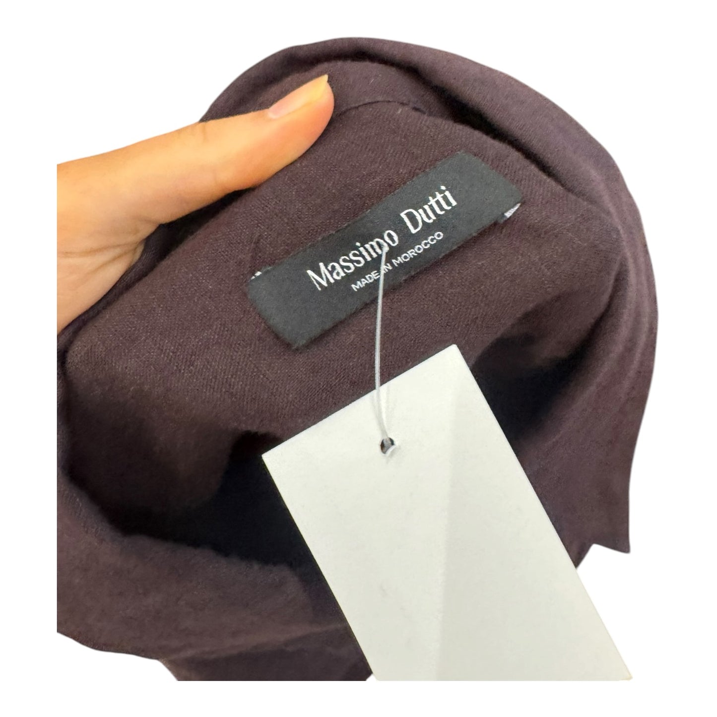 Massimo Dutti Chocolate Brown Linen Shirt - 10/12