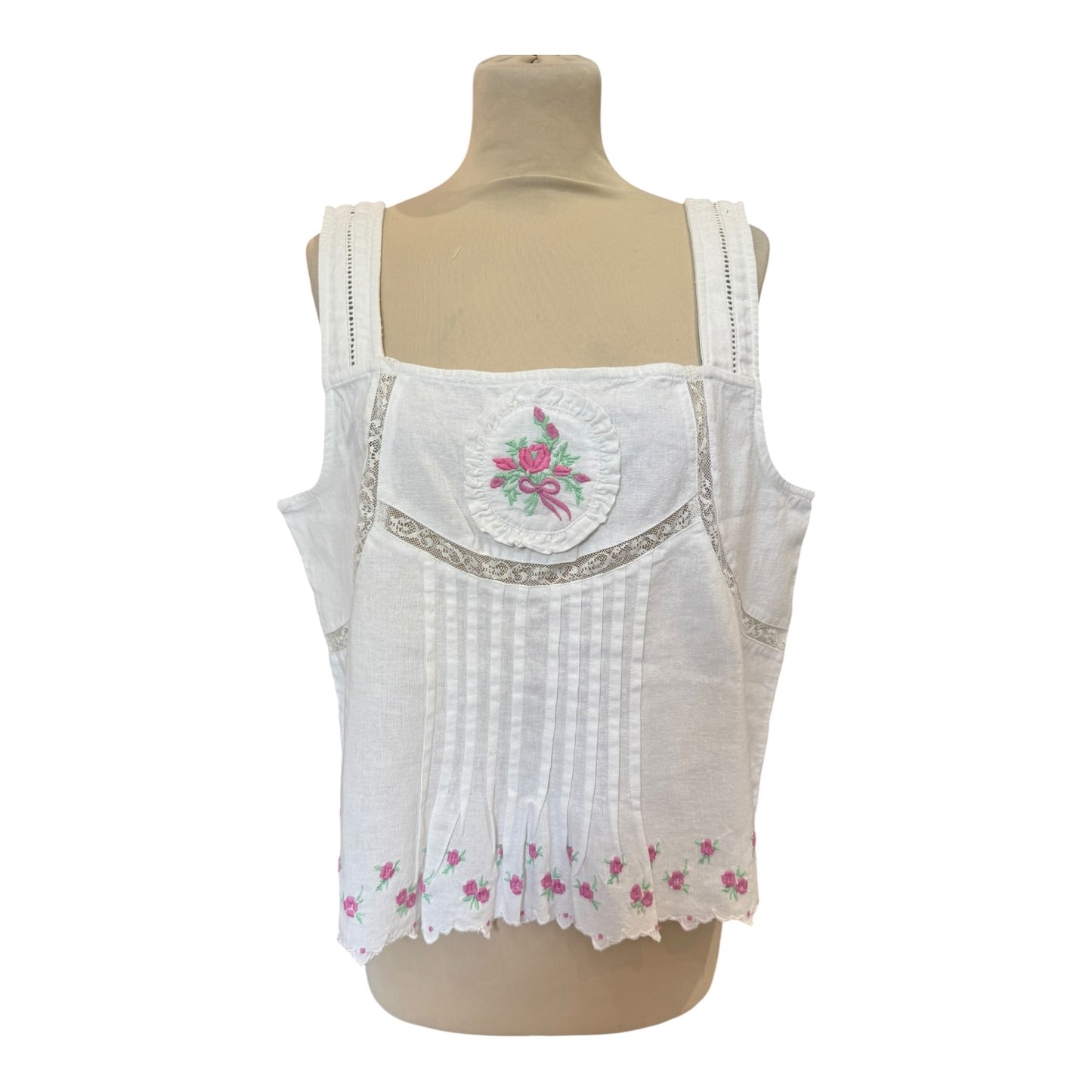 Damson Madder Nancy Floral Embroidered Top - 14