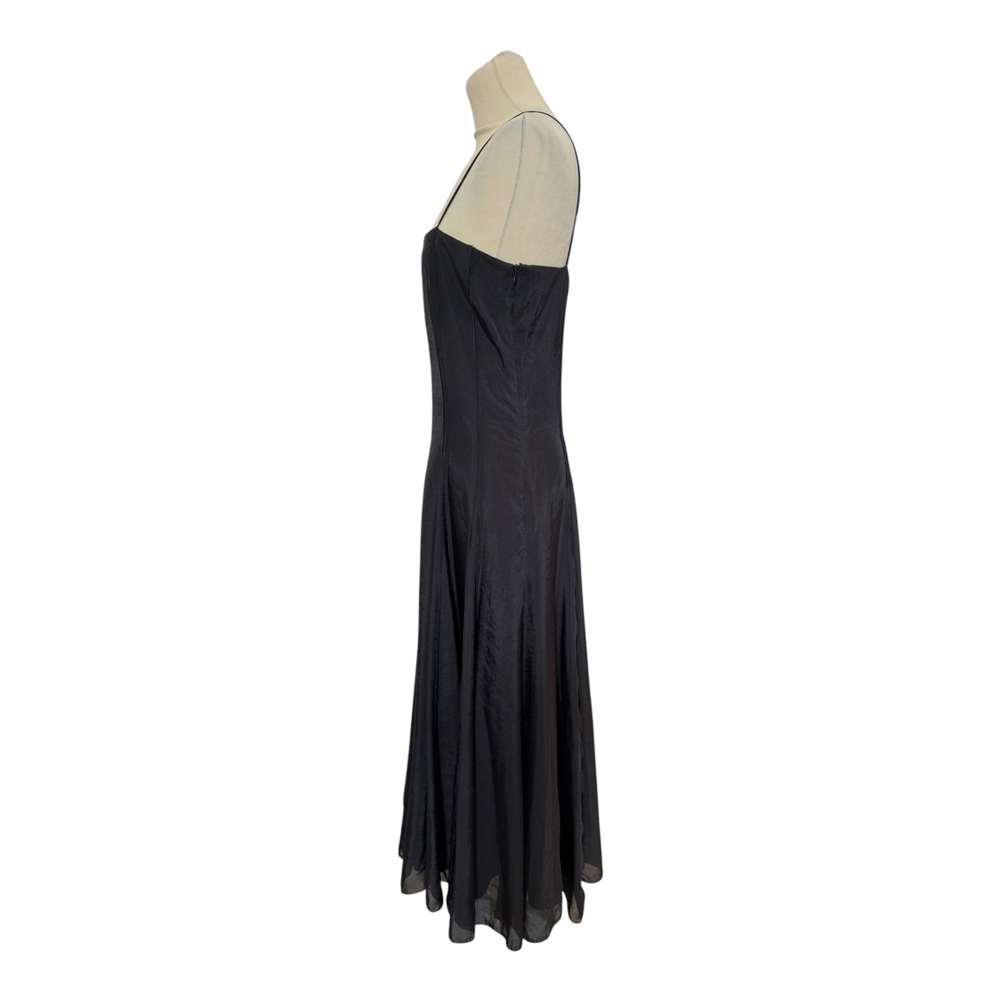Massimo Dutti Black Midi Dress - 10