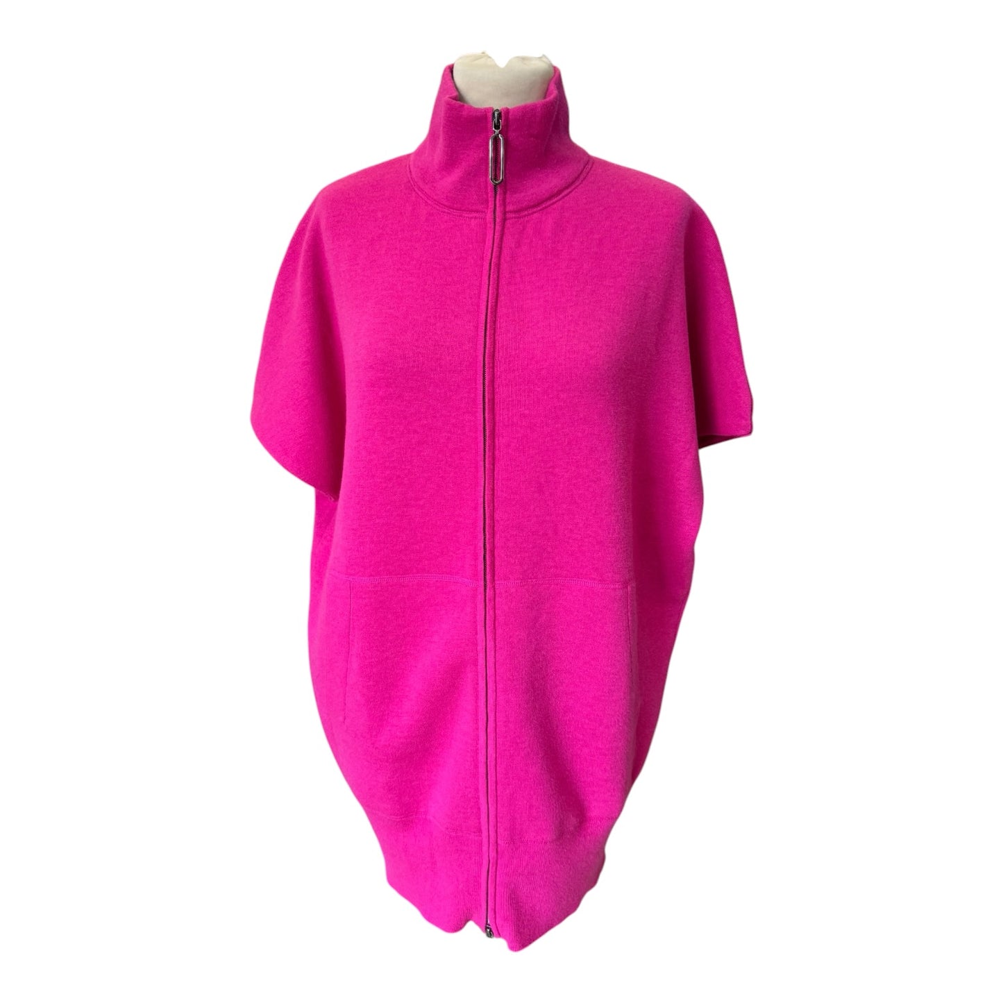 Marc Cain Fuchsia Zip Sleeveless Sweater - 12/14 - NEW