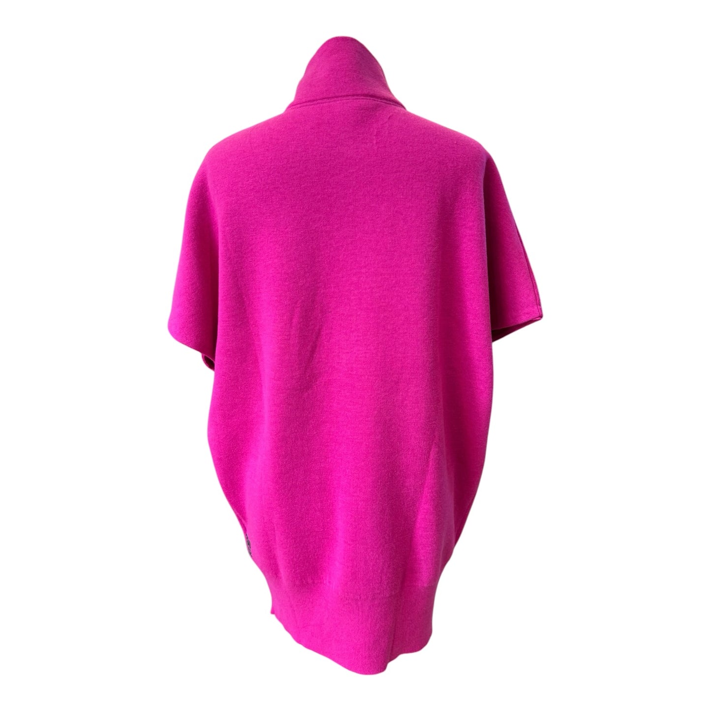 Marc Cain Fuchsia Zip Sleeveless Sweater - 12/14 - NEW