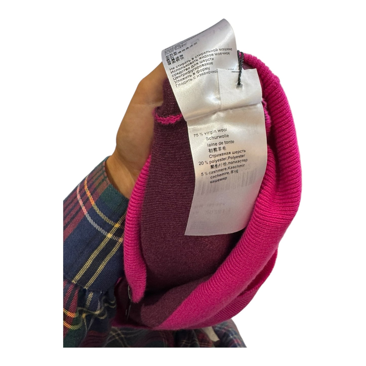 Marc Cain Fuchsia Zip Sleeveless Sweater - 12/14 - NEW