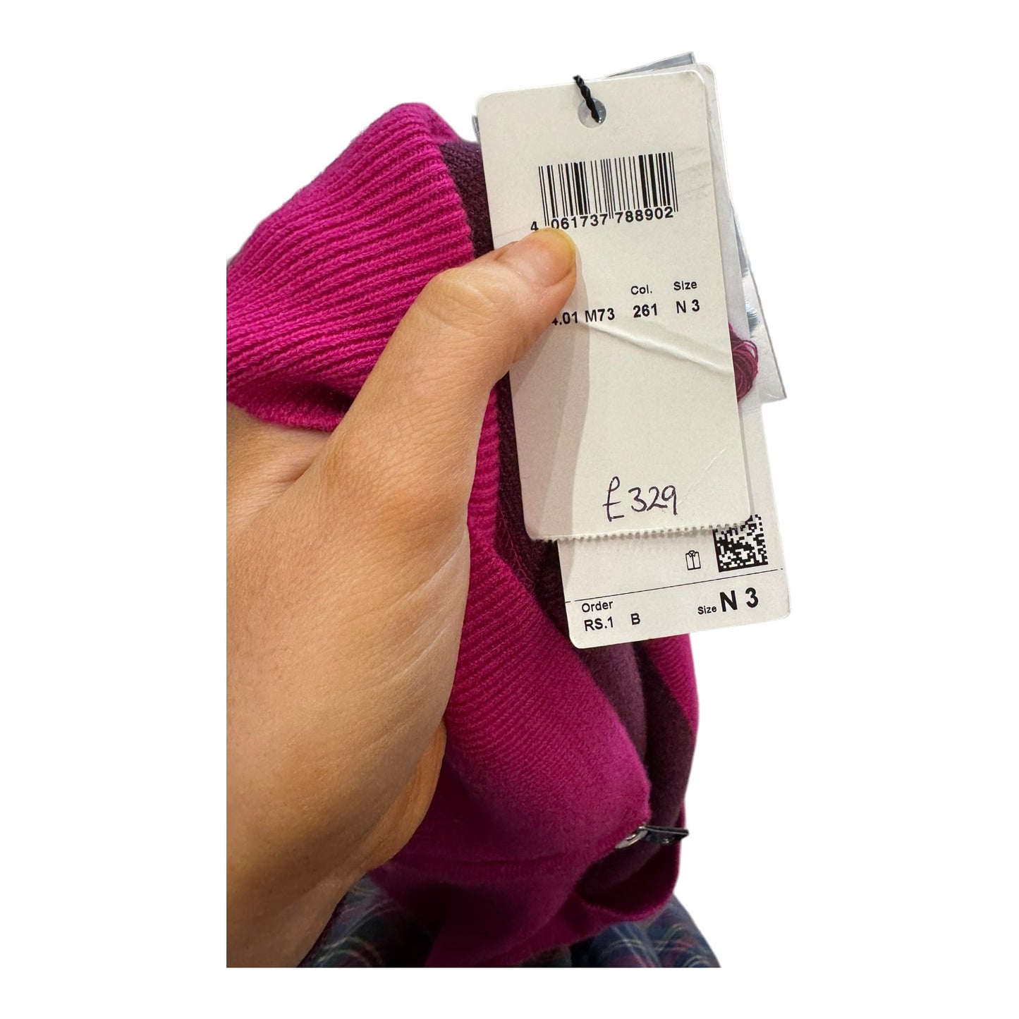 Marc Cain Fuchsia Zip Sleeveless Sweater - 12/14 - NEW