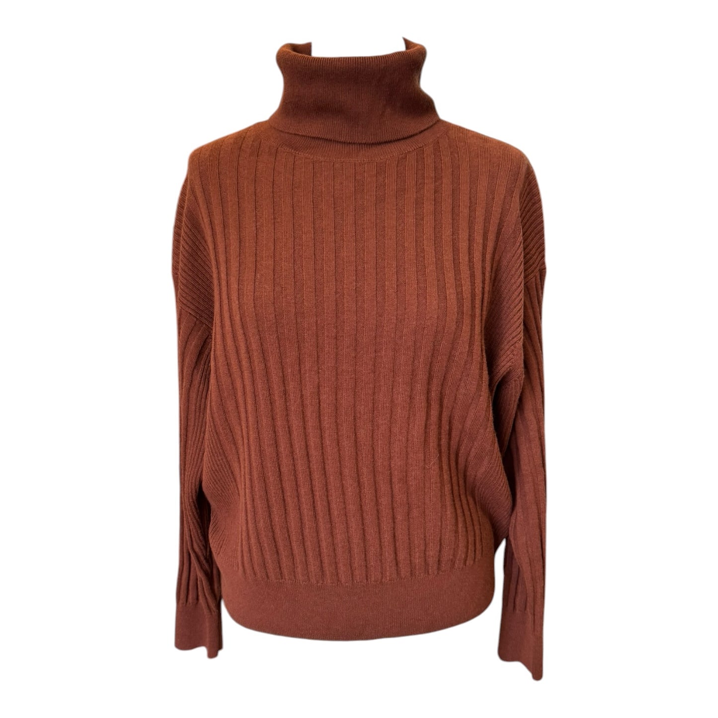 Jigsaw Cinnamon Brown Turtleneck Jumper - 8