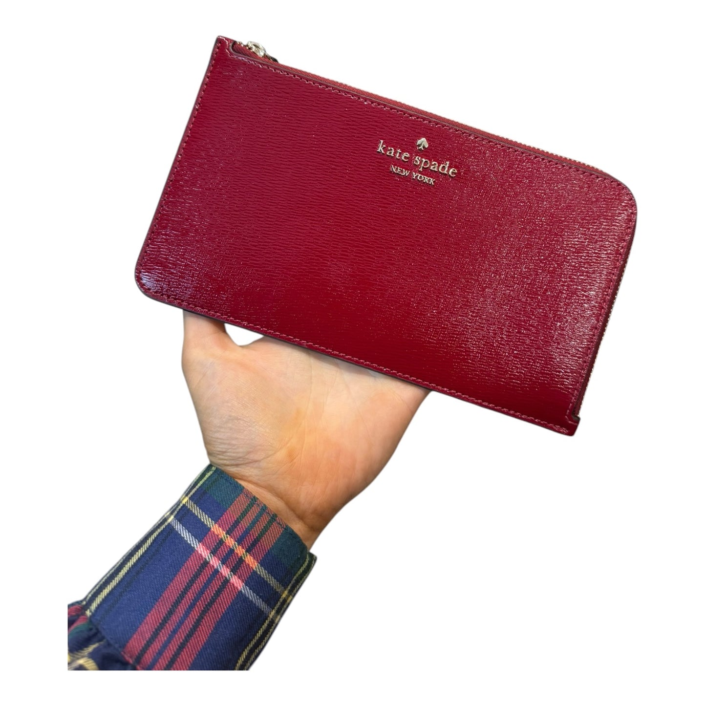 Kate Spade Red Patent Leather Lucy Wristlet