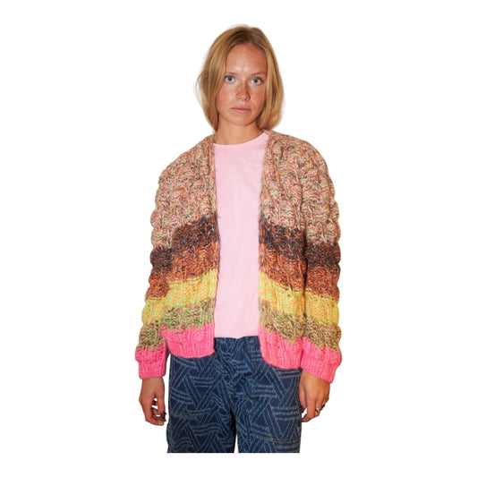Dawn X Dare Arena Rainbow Pink Multi Cardigan - 12