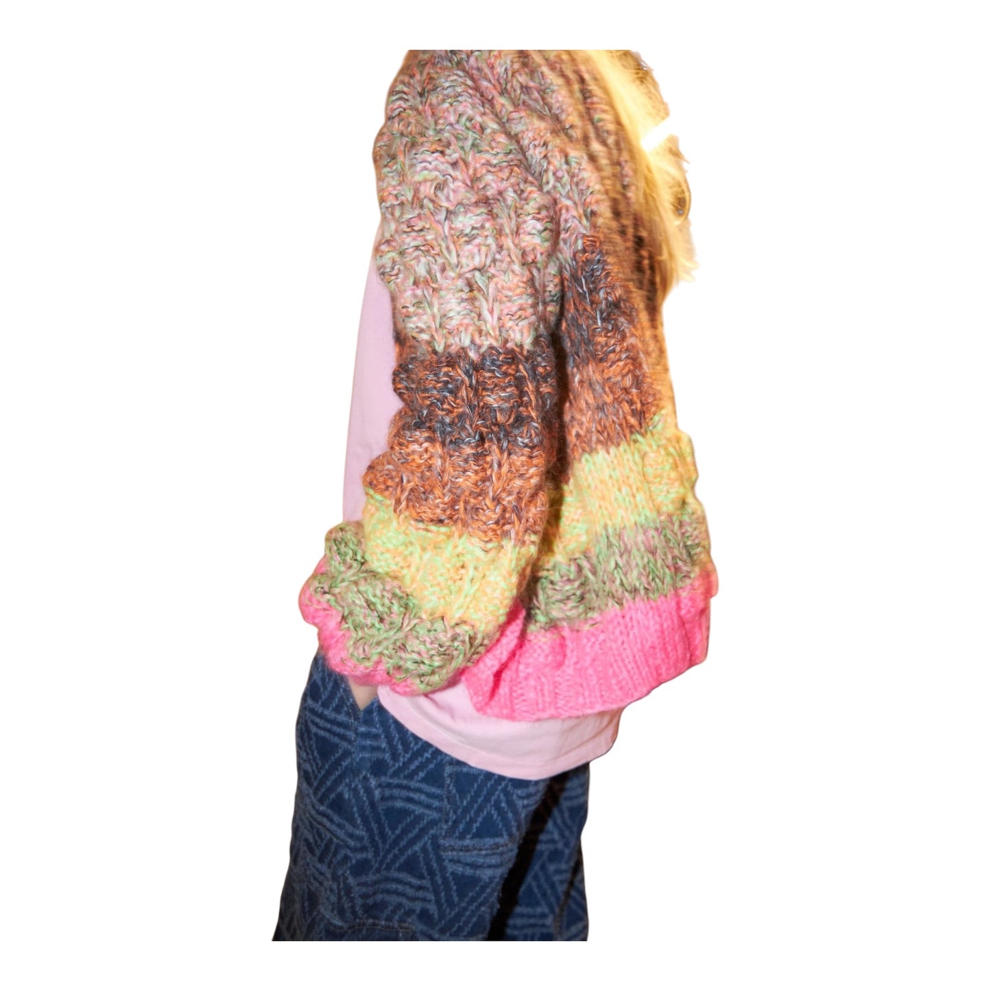 Dawn X Dare Arena Rainbow Pink Multi Cardigan - 12