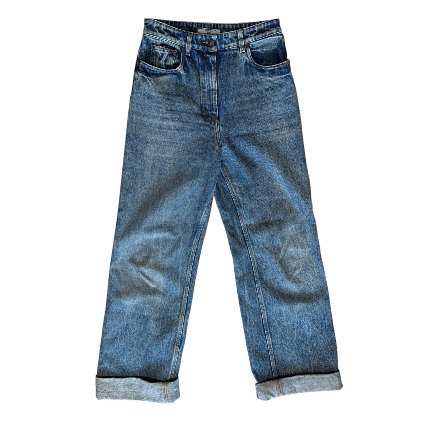 Prada Five Pocket Regular Fit Straight Leg Jeans - 8/10