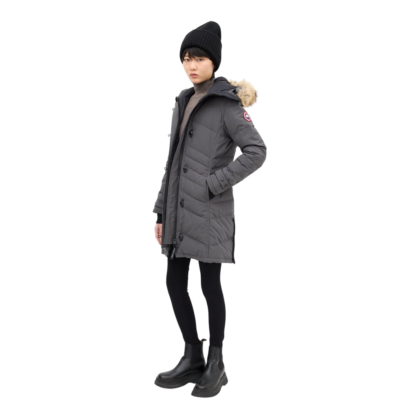Canada Goose Grey Arctic Tech Lorette Down Parka - 6/8