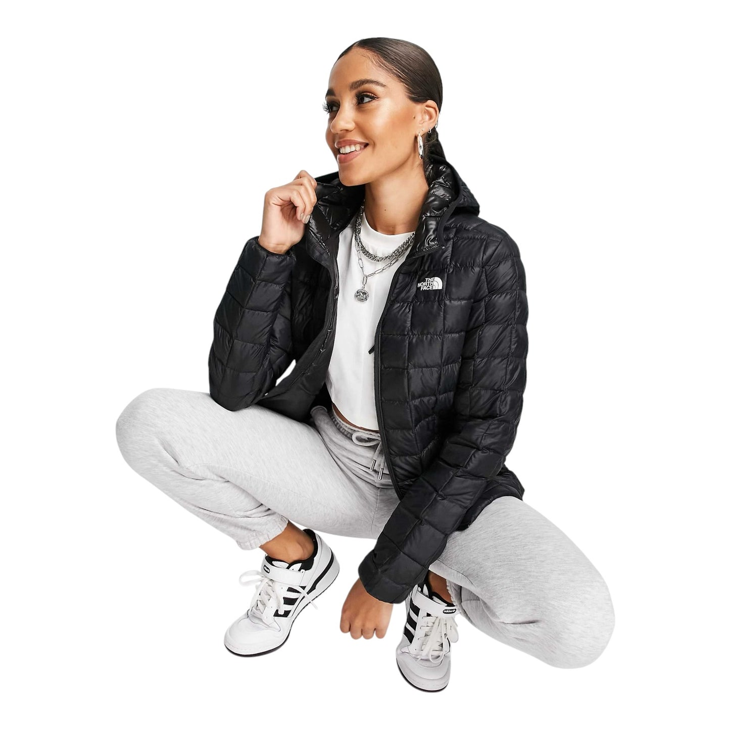 The North Face Black Thermoball Hooded Jacket - 10