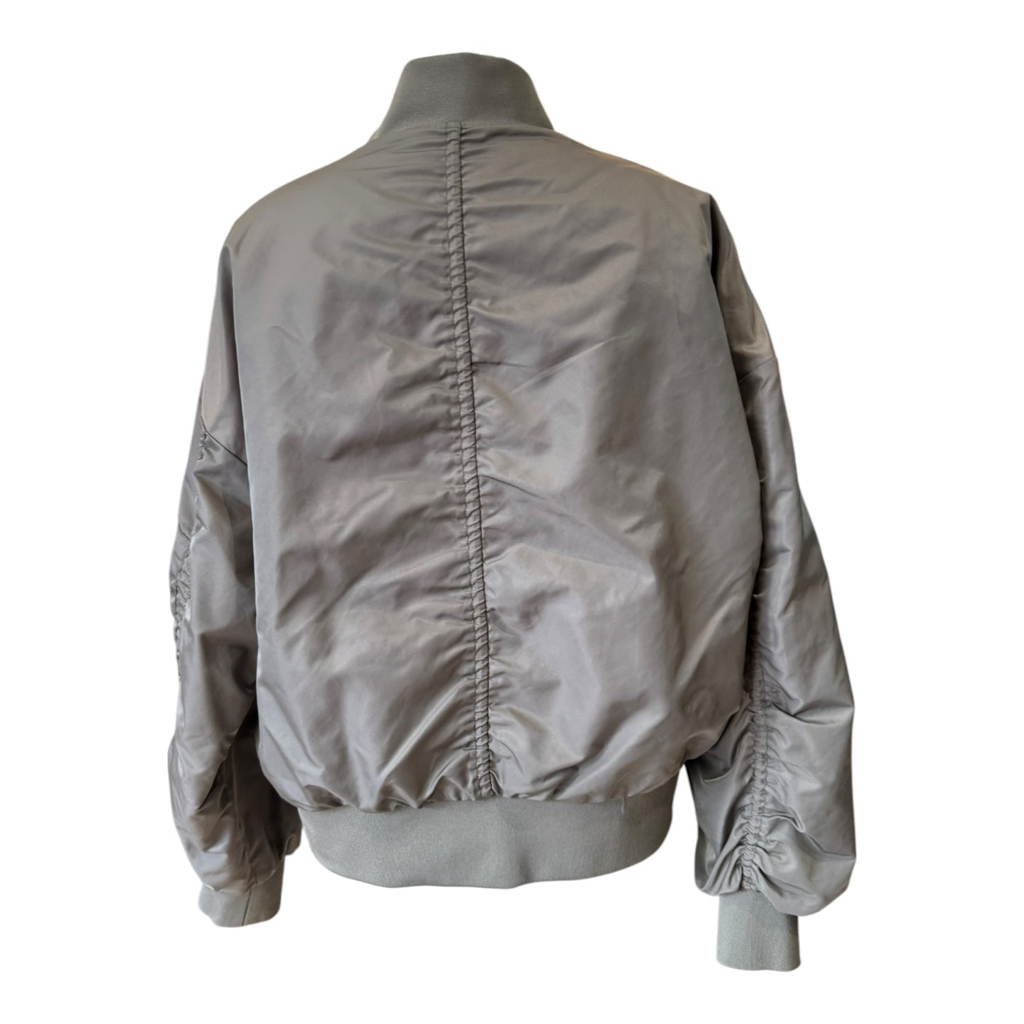 My Essential Wardrobe Taupe Short Bomber Jacket - 12