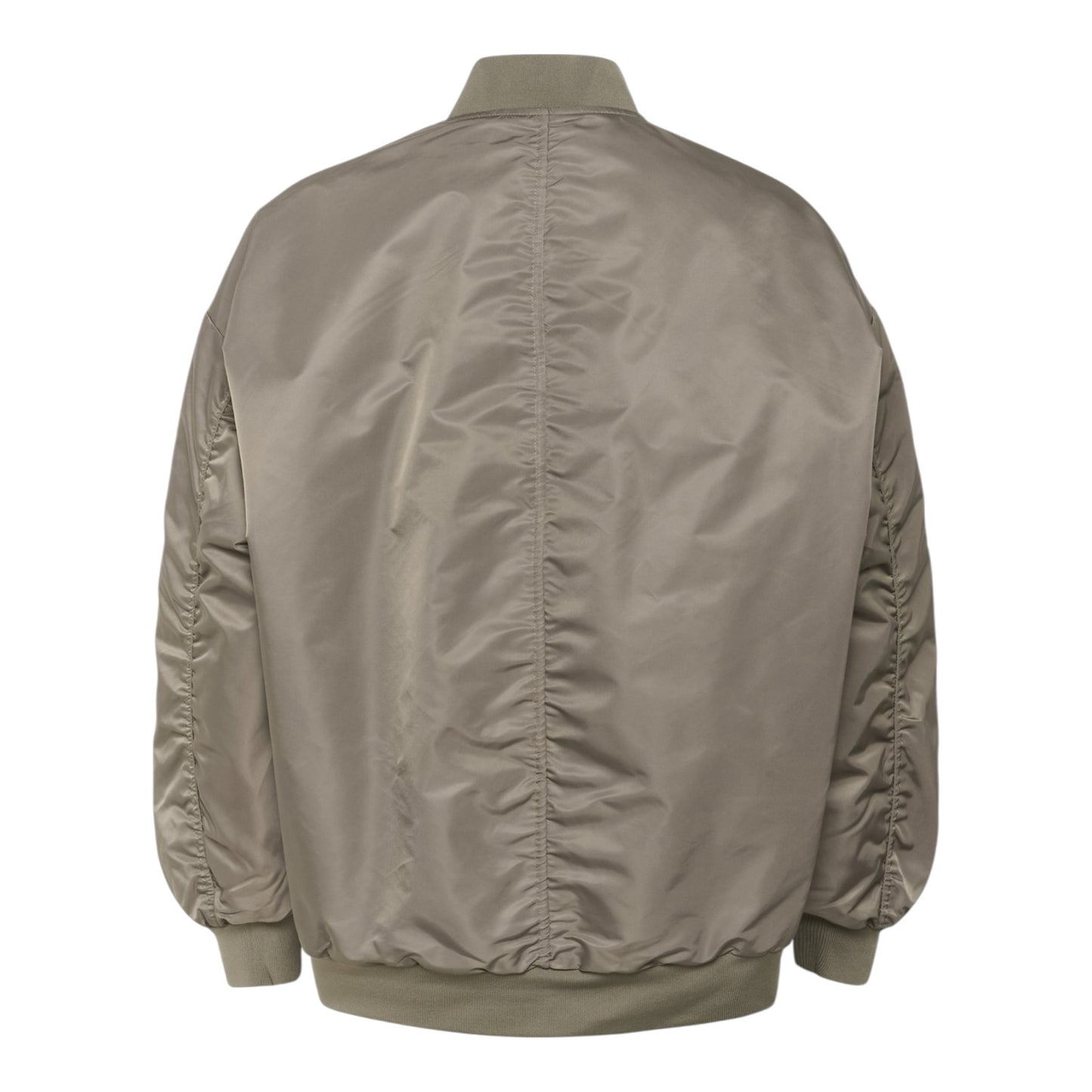 My Essential Wardrobe Taupe Short Bomber Jacket - 12