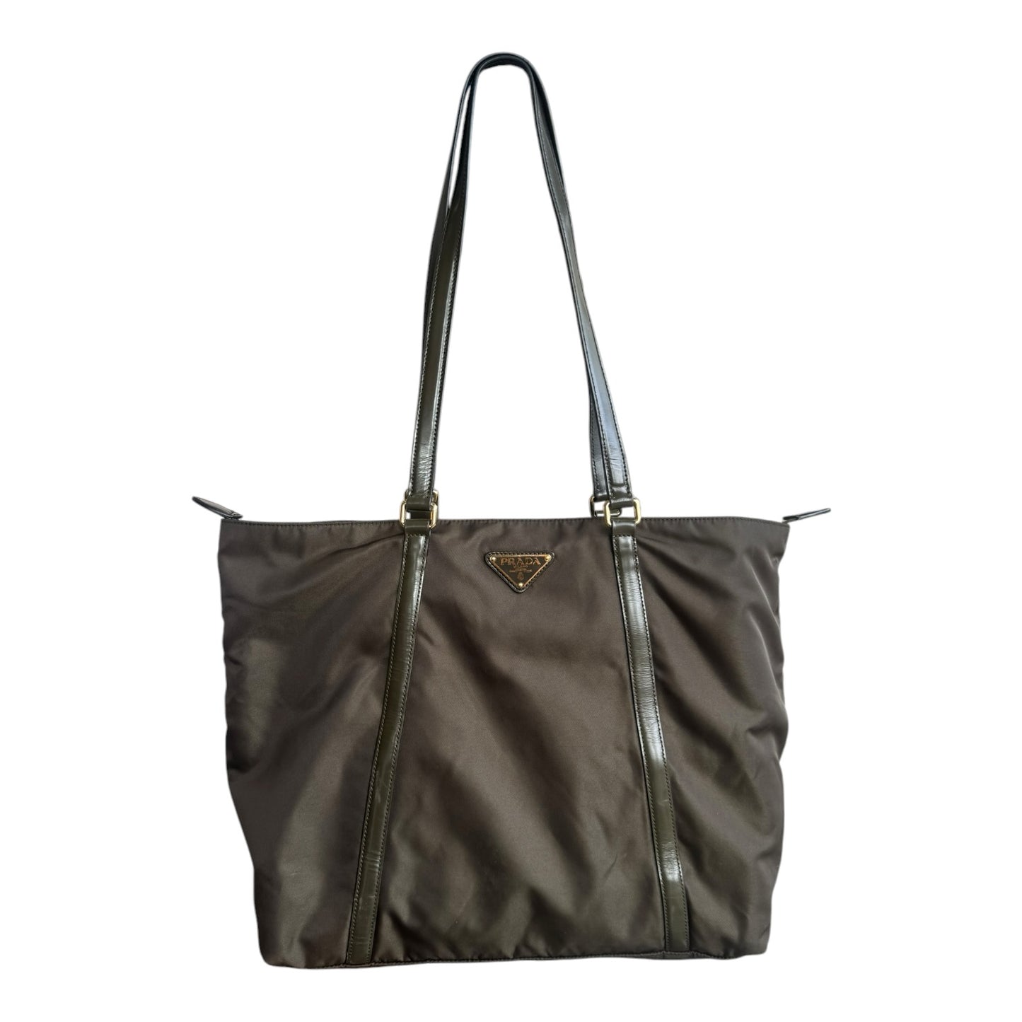Prada Khaki Re-Nylon Tote Bag