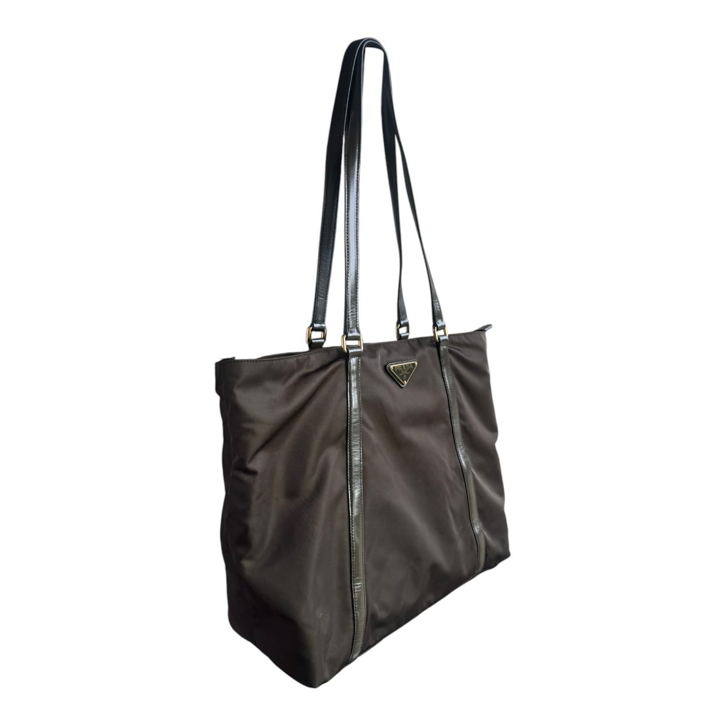 Prada Khaki Re-Nylon Tote Bag