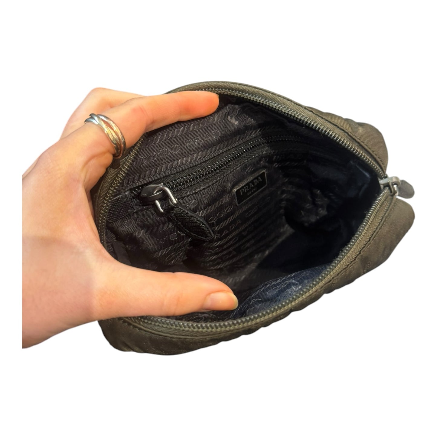 Prada Khaki Re-Nylon Pouch