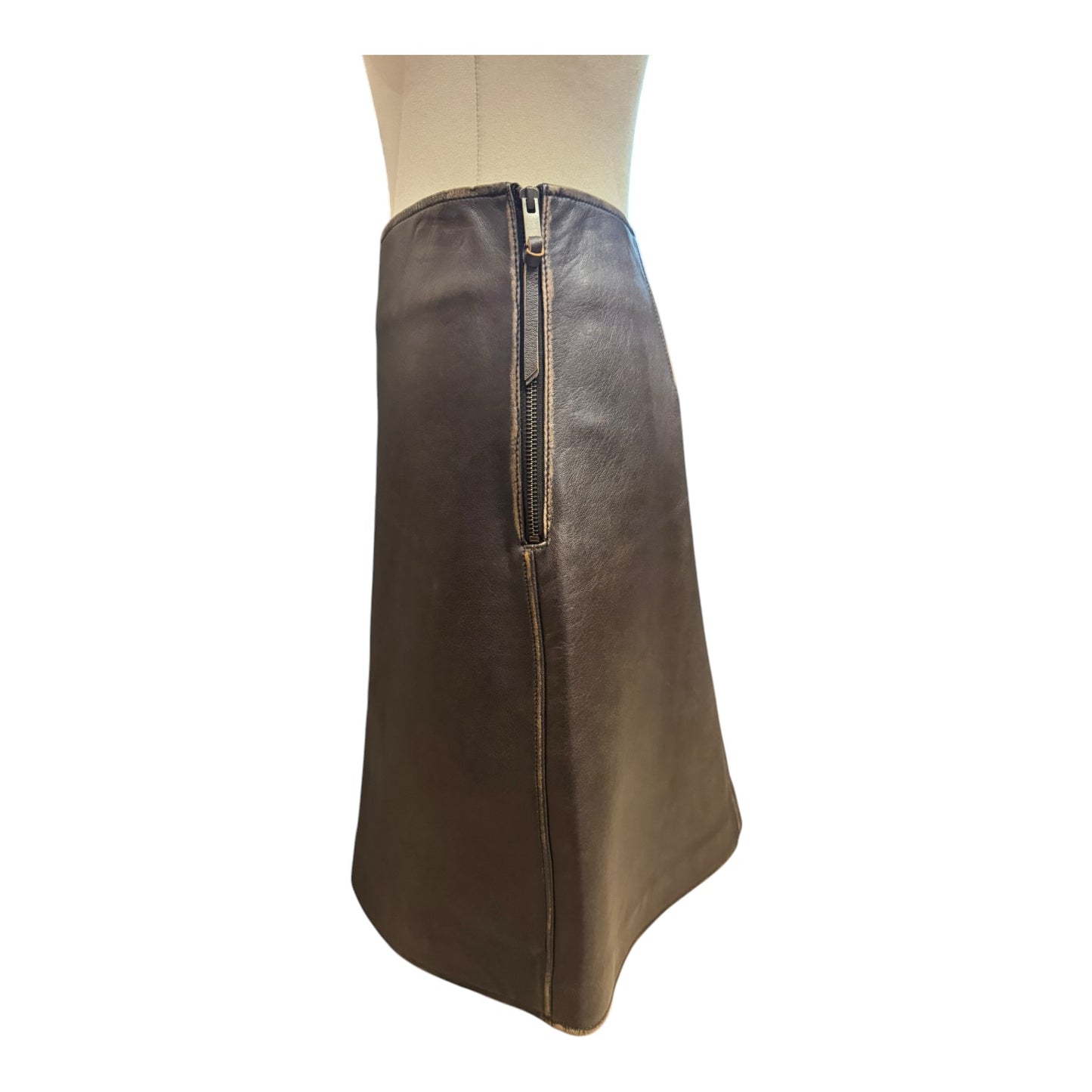 Weekend Max Mara Leather Mini Skirt - 14