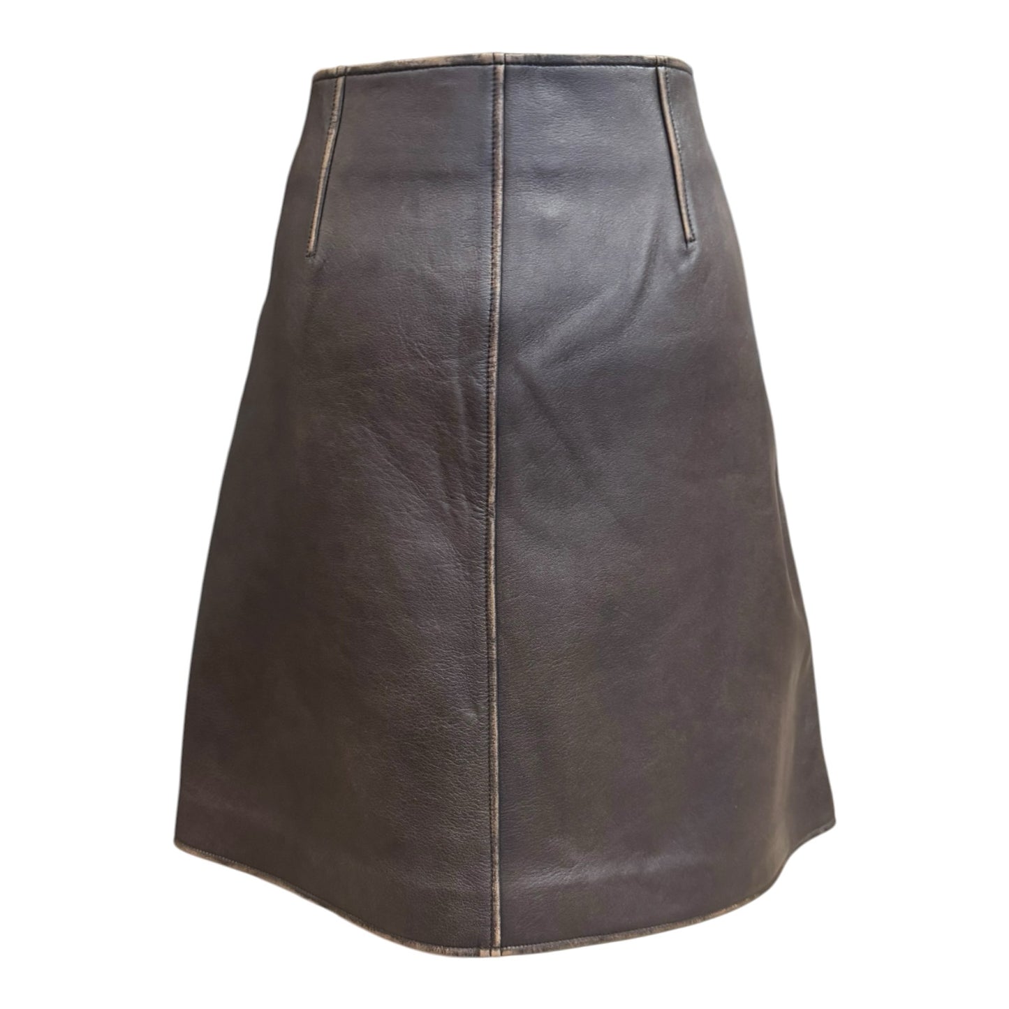 Weekend Max Mara Leather Mini Skirt - 14