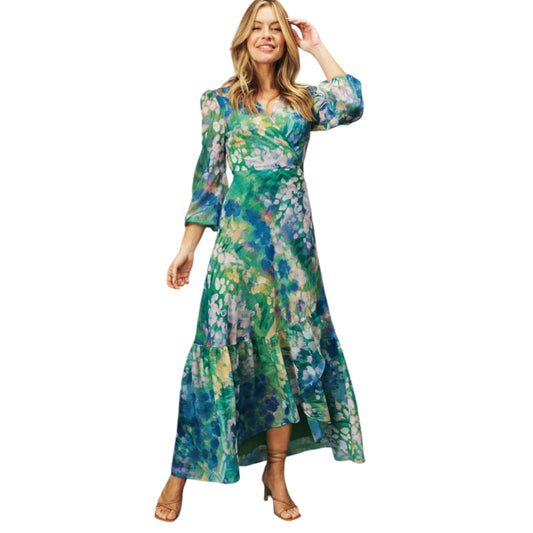 Hope & Ivy 'The Bluebell' Maxi Wrap Dress - 12 - NEW