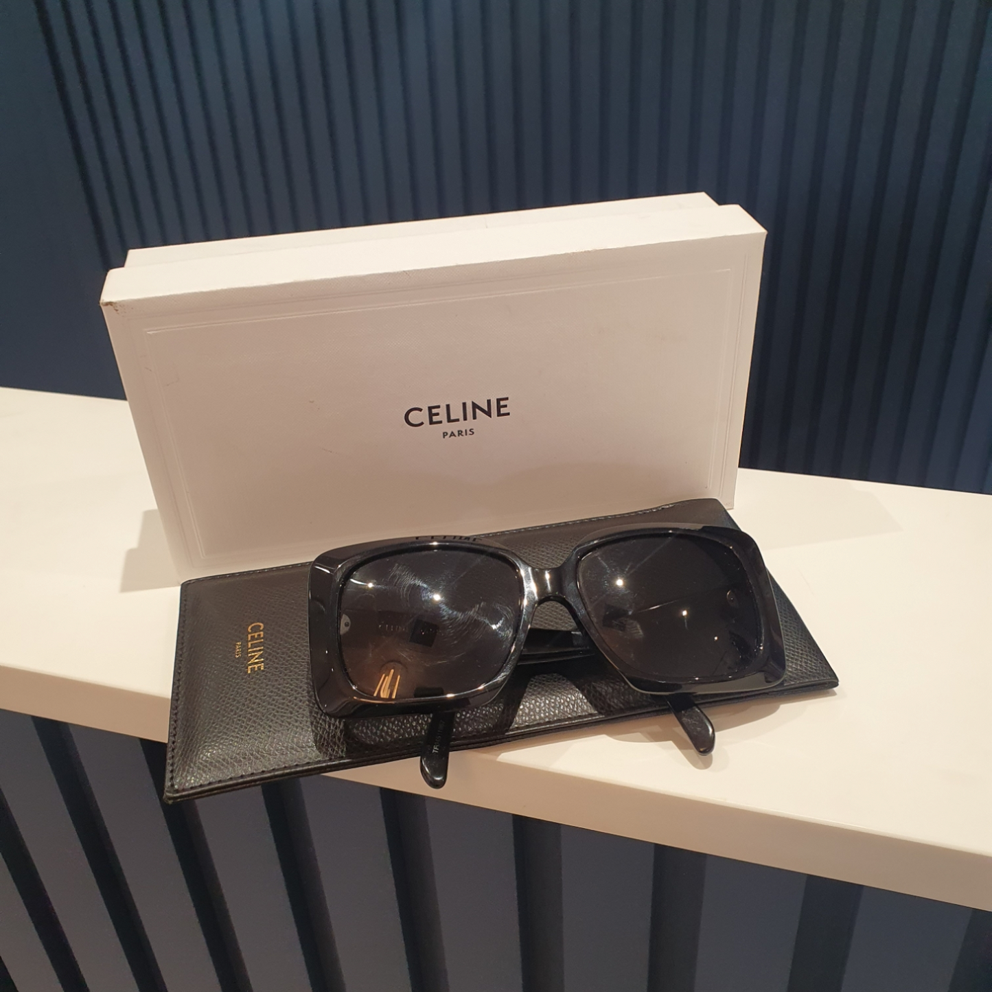Celine Black Square Oversized sunglasses, current season
