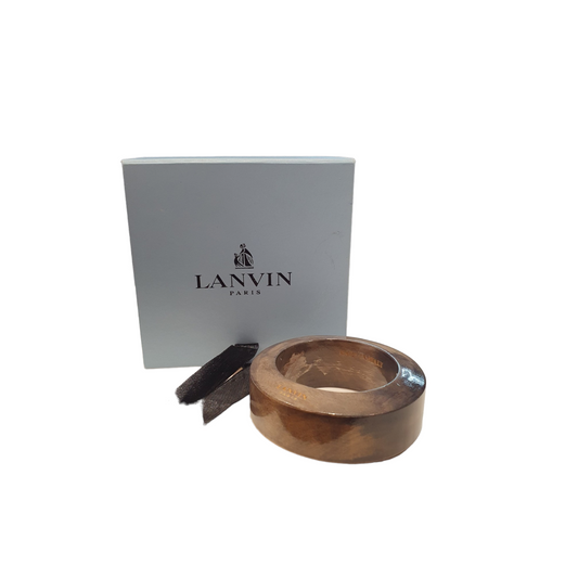 Lanvin chunky wooden bangle