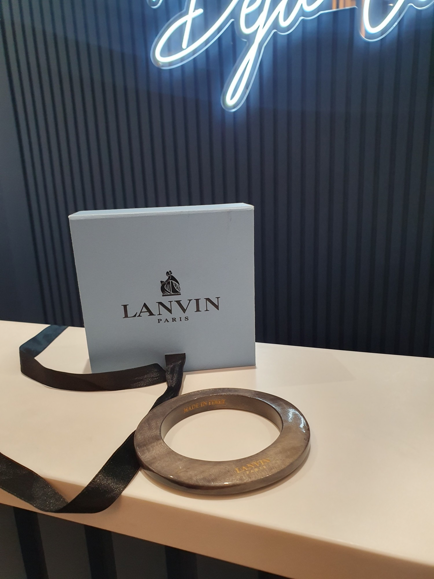 Lanvin wooden bangle
