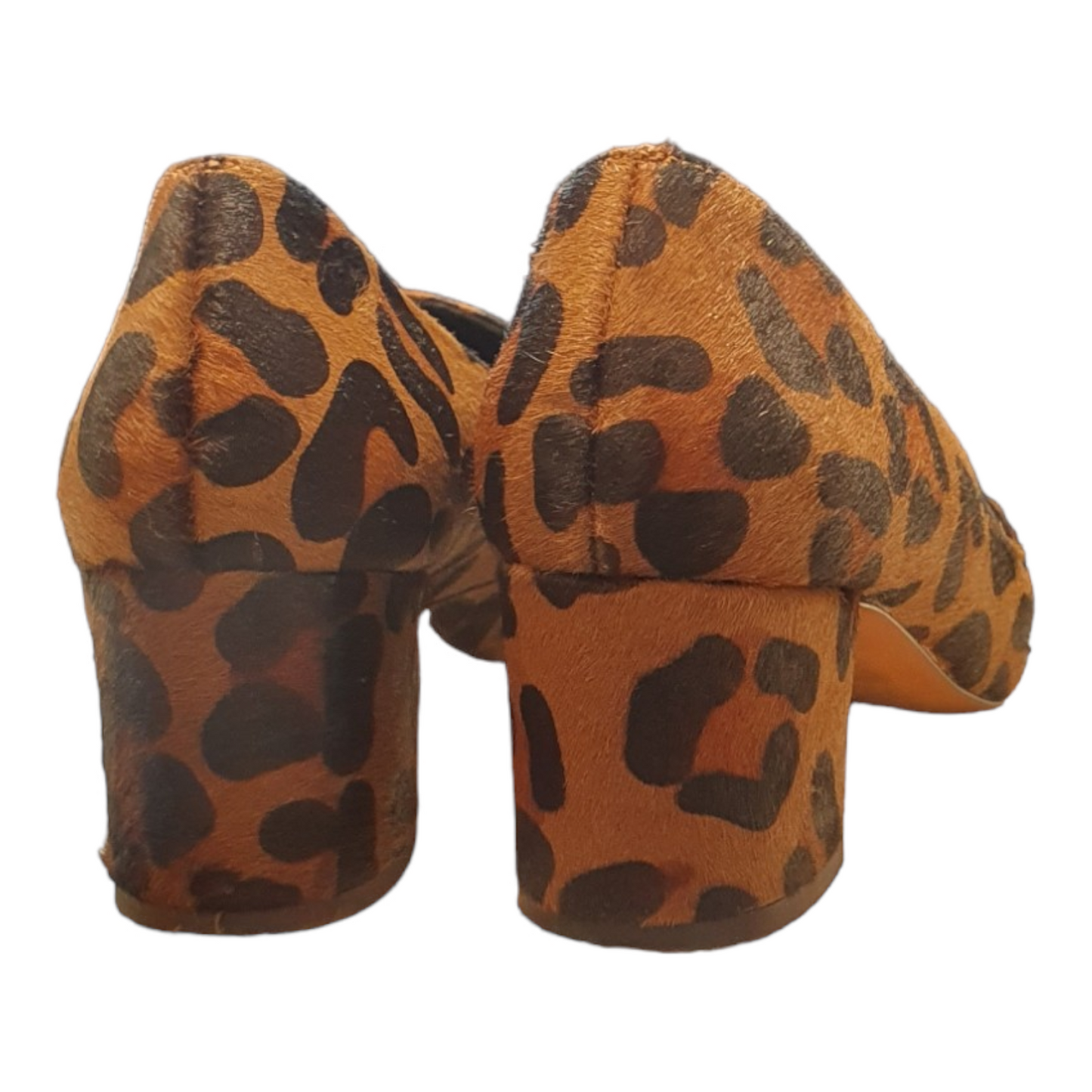 Whistles Animal print block heel brogues,  size 40/7