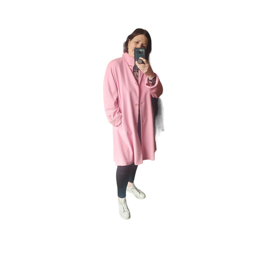 Basler Pink Wool and Angorra coat, size 10/12